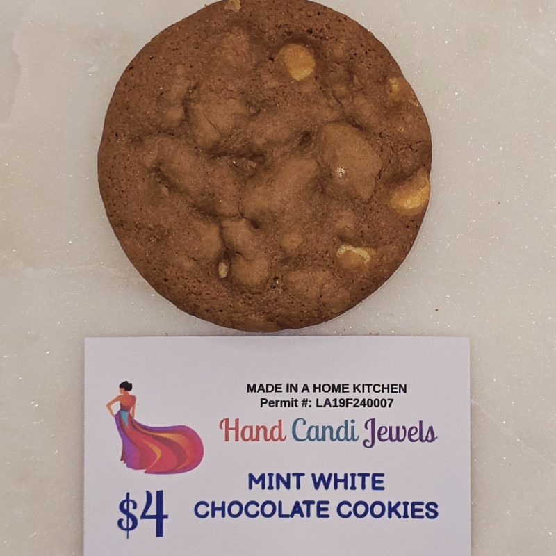 Packs of 2 Mint White Chocolate Cookie